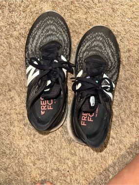 New Balance Black and White Women's Athletic Sneakers